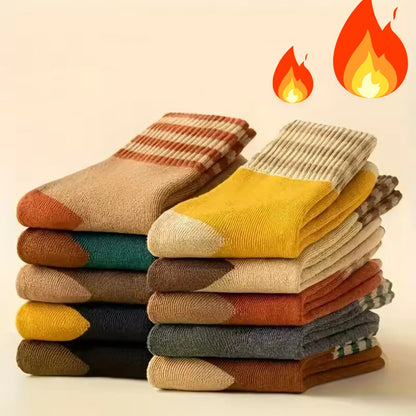 10 Pairs of Socks - Retro Fall Colors
