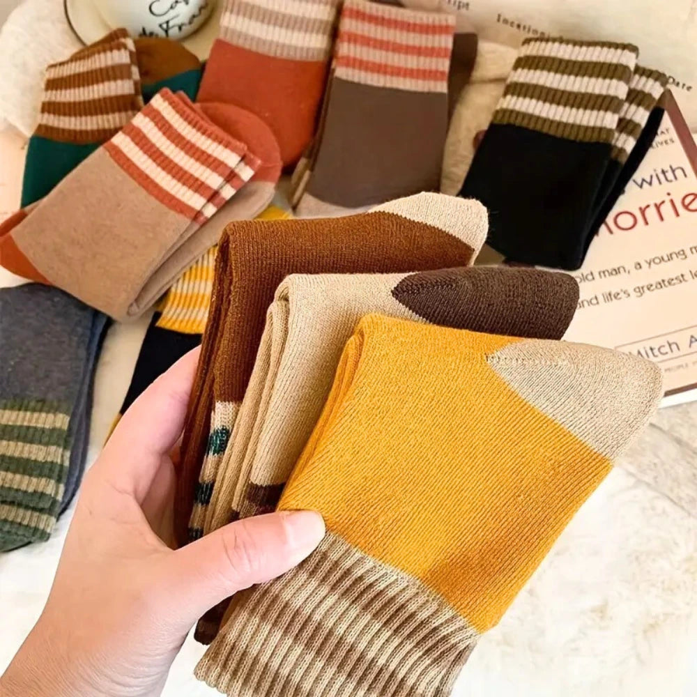 10 Pairs of Socks - Retro Fall Colors