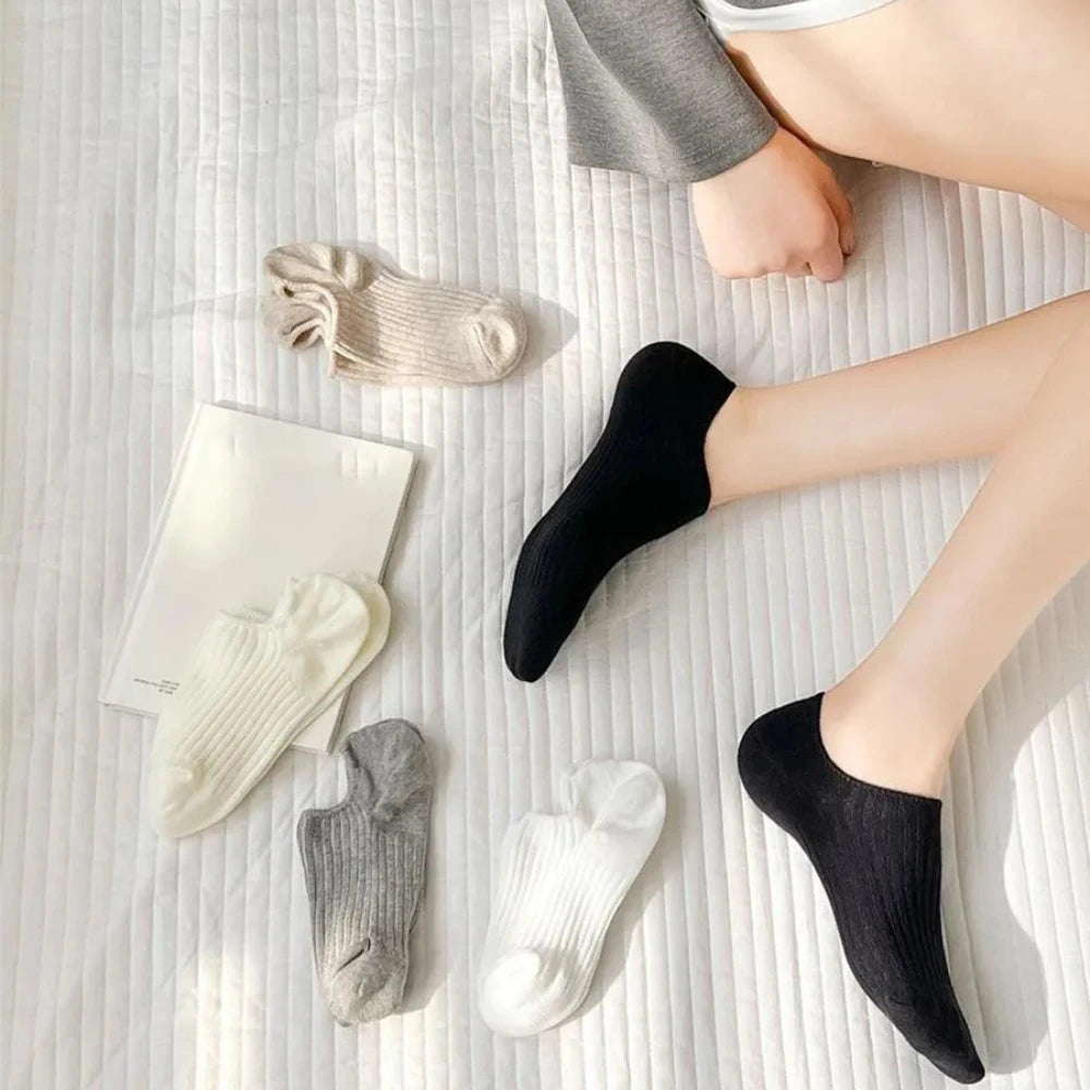 5 Pairs of Socks - Soft Neutrals Set