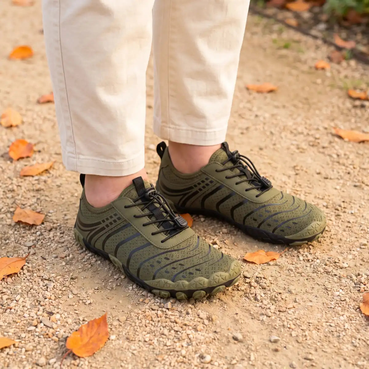 Cloud Stroll Army Green lifestyle