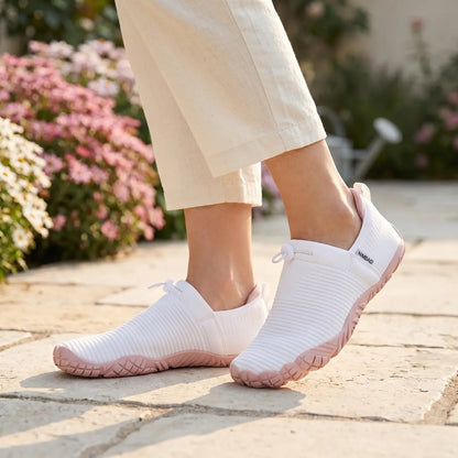 Cloud Walk Cozy White Pink lifestyle