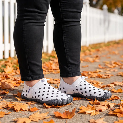 Cloud Walk Sova White Polka lifestyle