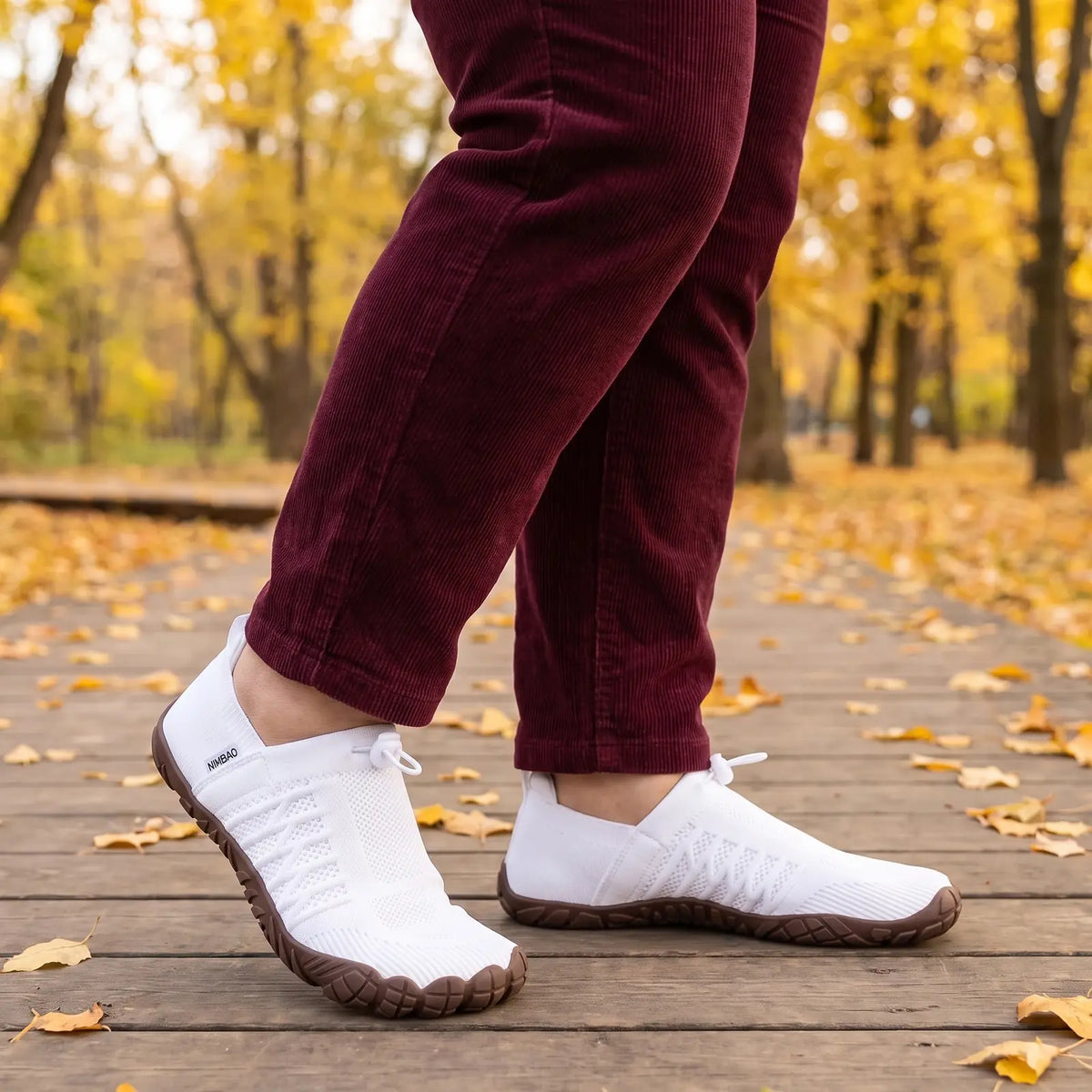 Cloud Walk Vela White Brown Sole lifestyle
